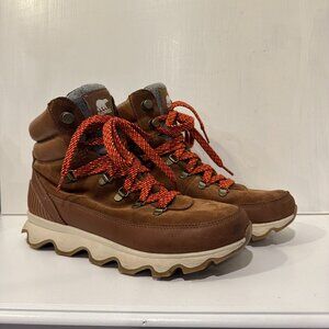 Sorel Boots Women's Size 11 Brown Lace Kinetic Conquest Waterproof NL3768-242